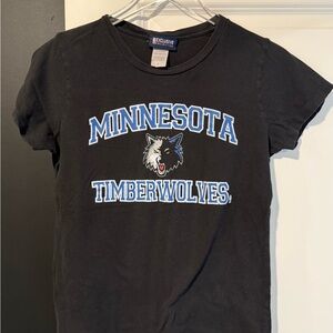 Vintage NBA Black Minnesota Timberwolves Short Sleeve Tee